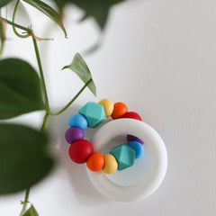 GLACIAL TEETHING TOY Bright Rainbow