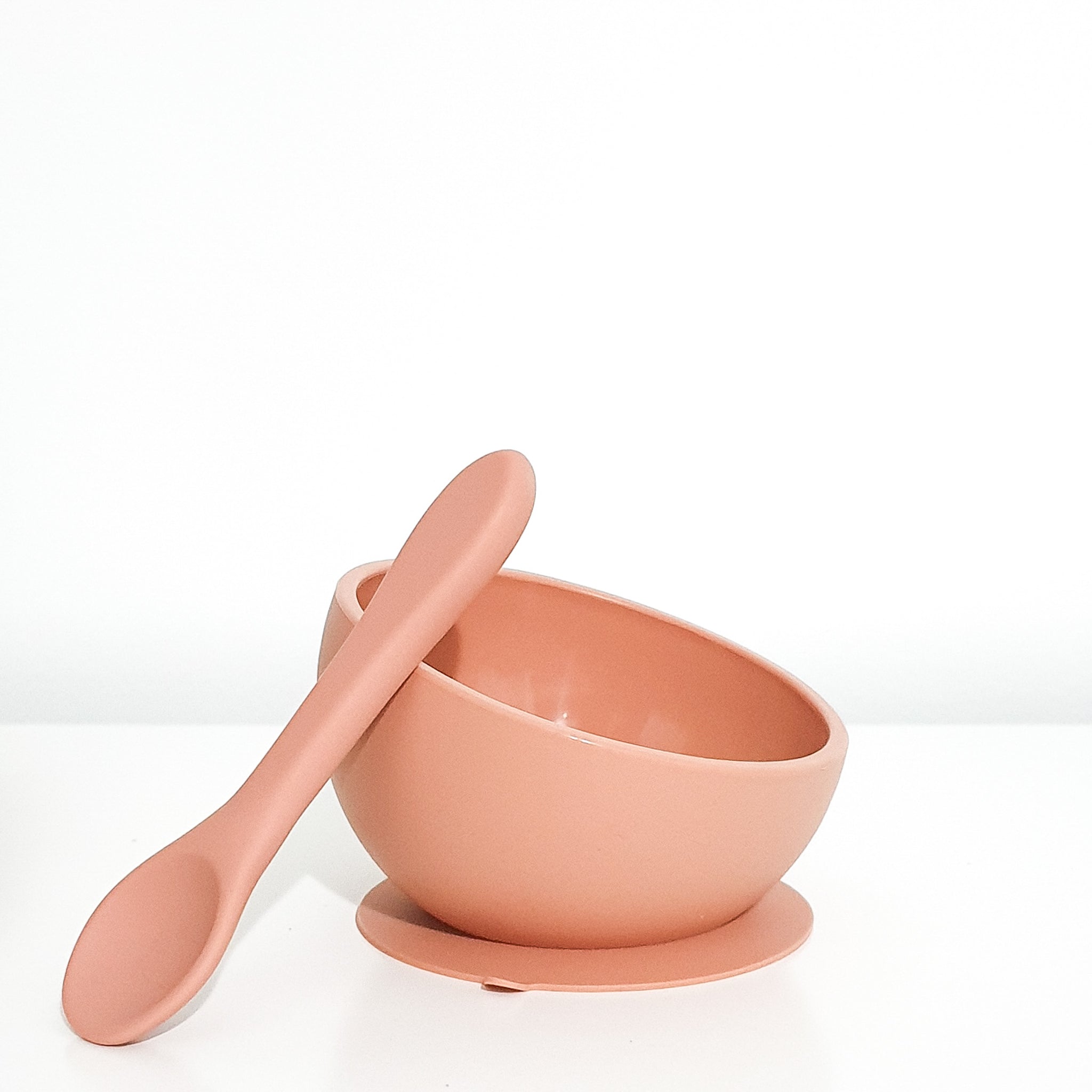 Silicone suction bowl & spoon set